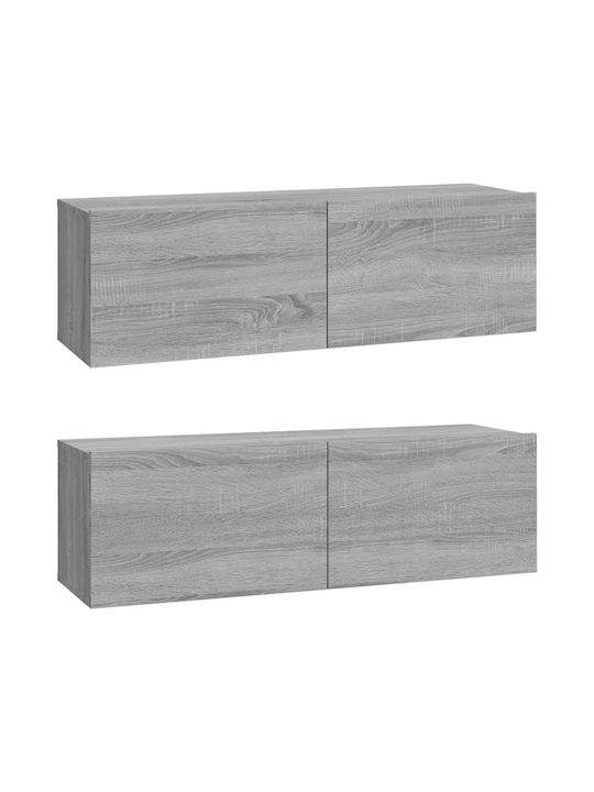 Wohnzimmer TV-Einheit Grey Sonoma L100xB30xH30cm
