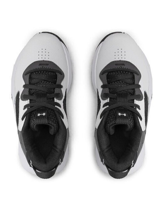 Lockdown 6 Kids Sports Shoes Basketball with Laces White