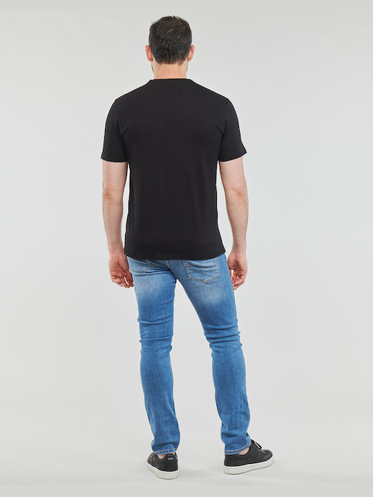 Hugo Boss Ανδρικό T-shirt Μαύρο Μονόχρωμο