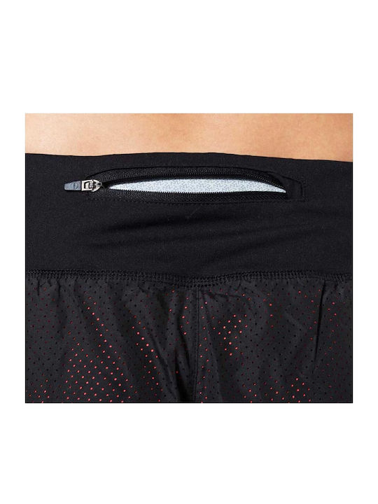 Double Shorts 182601 Koralle Damen Aktivbekleidung Shorts Schwarz