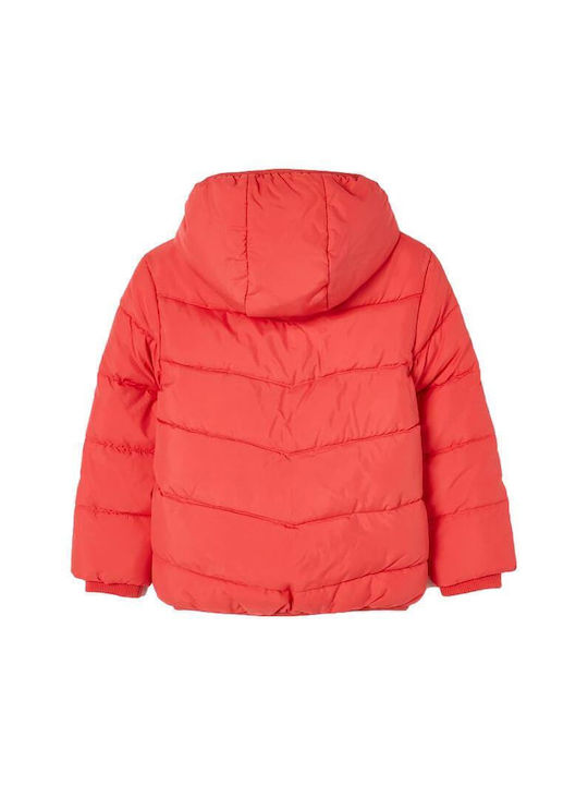 Zippy Kids Quilted Jacket short Hooded Orange