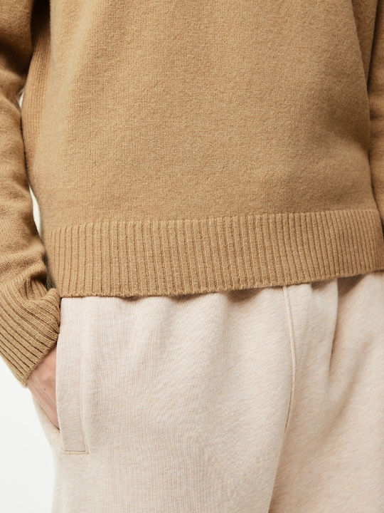 Classic Long Sleeve Sweater Beige