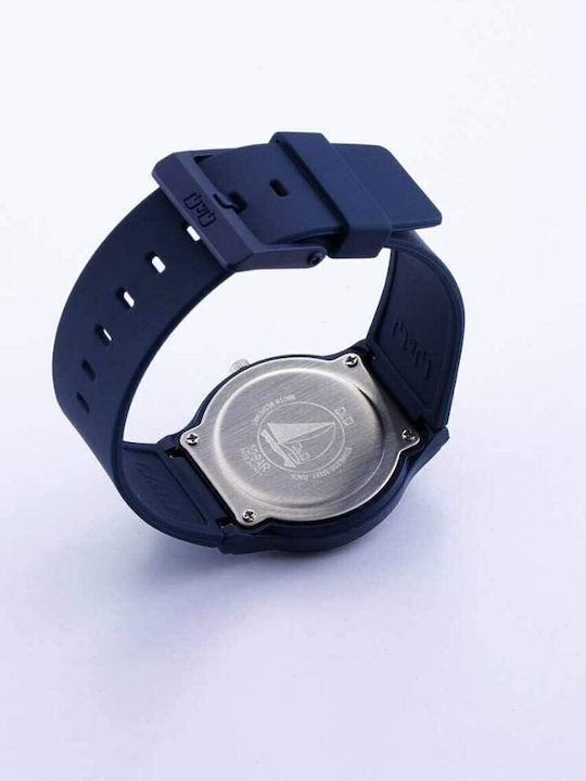 Q&Q Women's Watch with Blue Rubber Strap