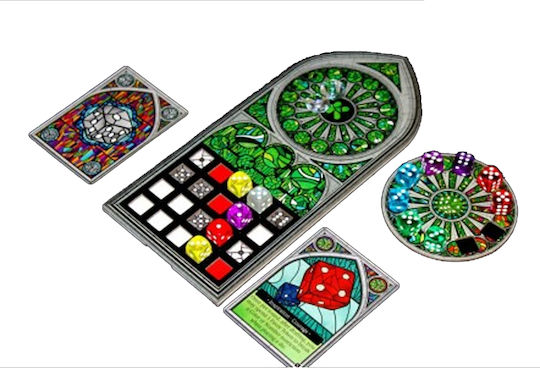 Game Expansion Sagrada: The Great Facades – Glory for 2-4 Players 10+ Years Old Floodgate Games