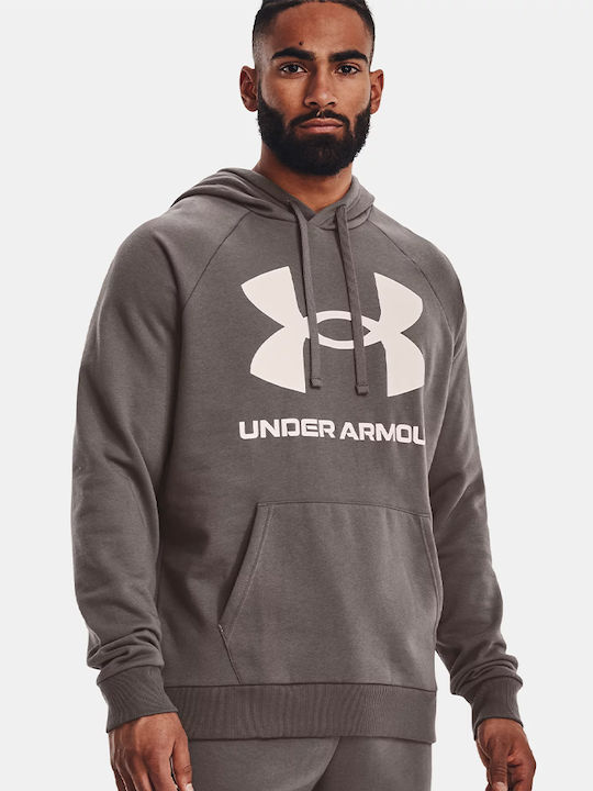 Rival Big Logo Sweatshirt für Herren mit Kapuze Braun