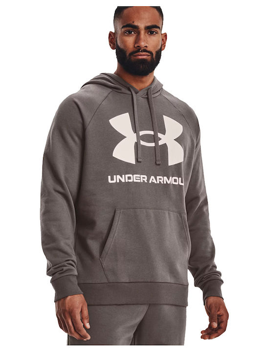 Rival Big Logo Sweatshirt für Herren mit Kapuze Braun