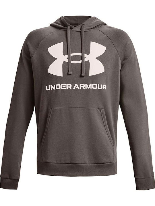 Rival Big Logo Sweatshirt für Herren mit Kapuze Braun