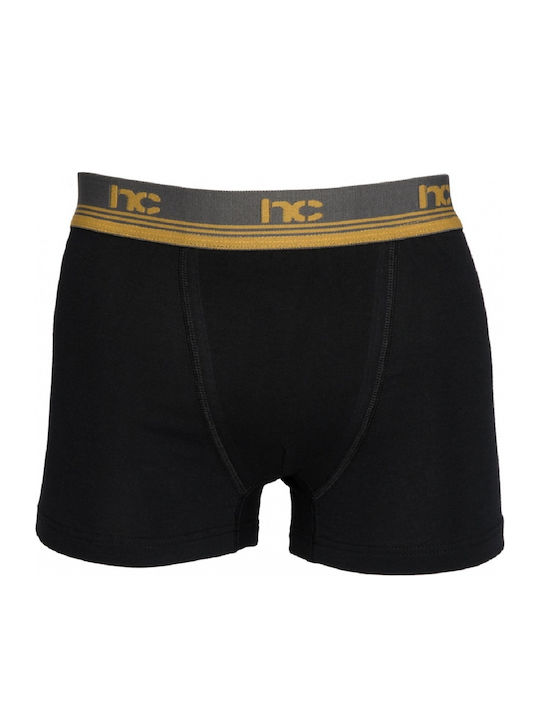 Nina Club 411 Herren Boxershorts Black / Gold 1Packung