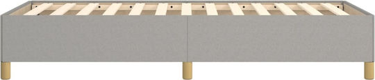 Υπόστρωμα Pat Single Tapitat cu Material Gri Deschis pentru Saltea 100x200cm
