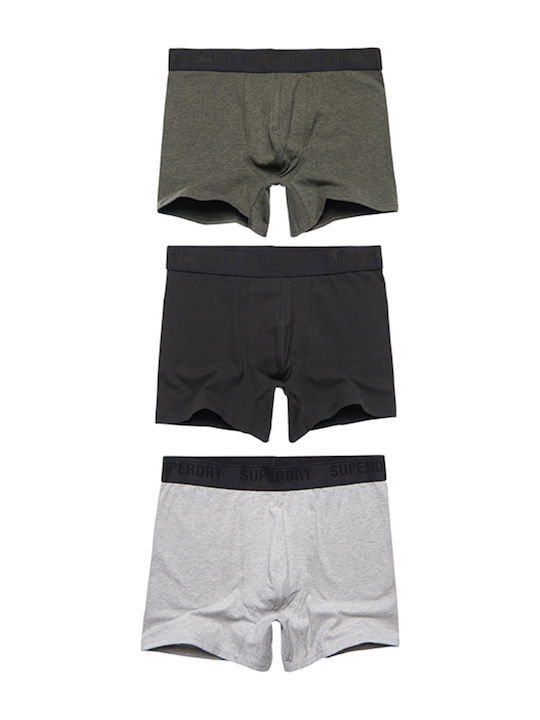Men's Boxers Black / Olive / Grey Marl 3Pack
