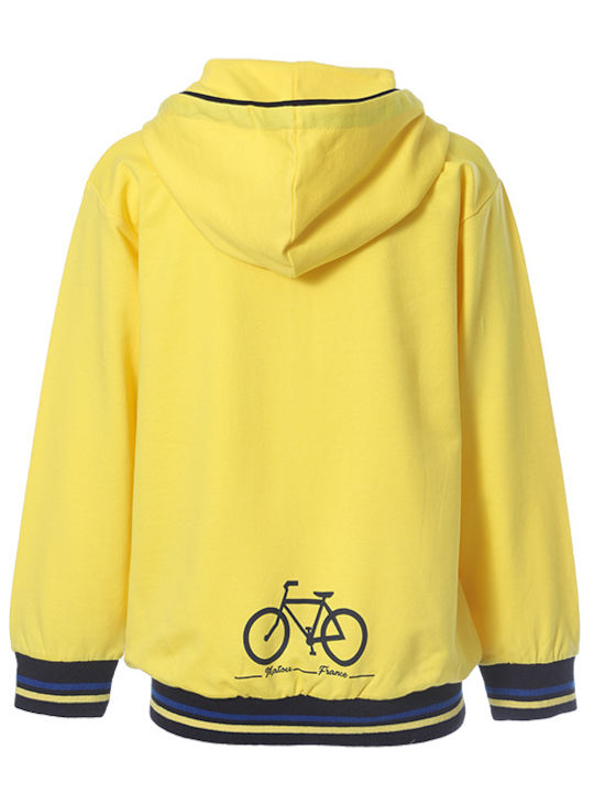 Matoufrance Boys Hooded Sweatshirt with Zipper Yellow