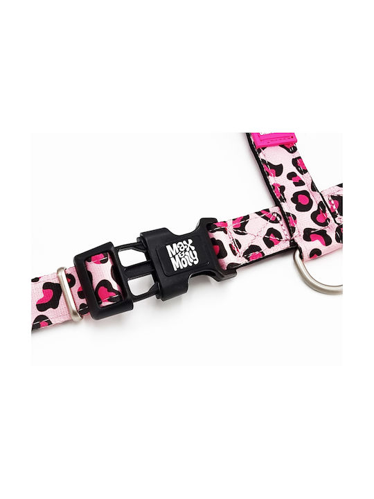 Max & Molly Σαμαράκι Σκύλου Leopard Ροζ X-Small 10mm x 32-40cm