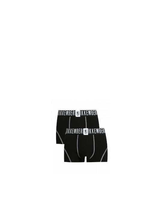 Ανδρικά Μποξεράκια Μαύρα με Σχέδια 2Pack