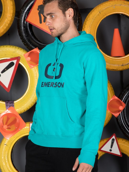 212.EM20.01 Sweatshirt with Hood Turquoise