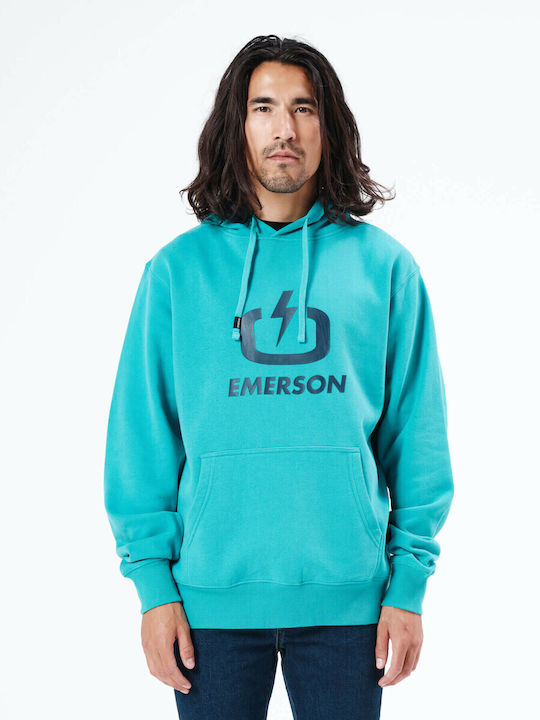 212.EM20.01 Sweatshirt with Hood Turquoise