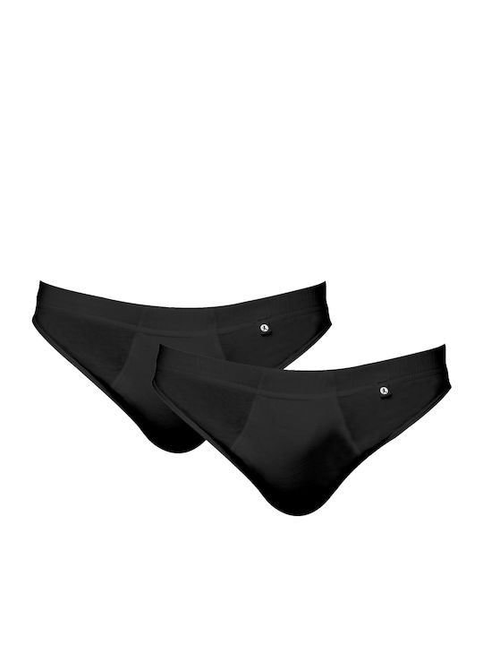 Men's Slips Black 2Pack