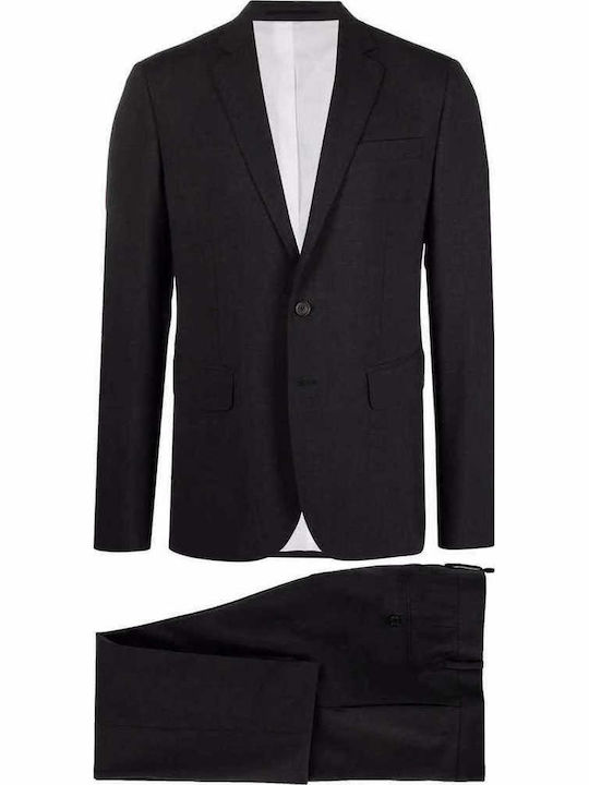 Iarna Costum Bărbați Negru
