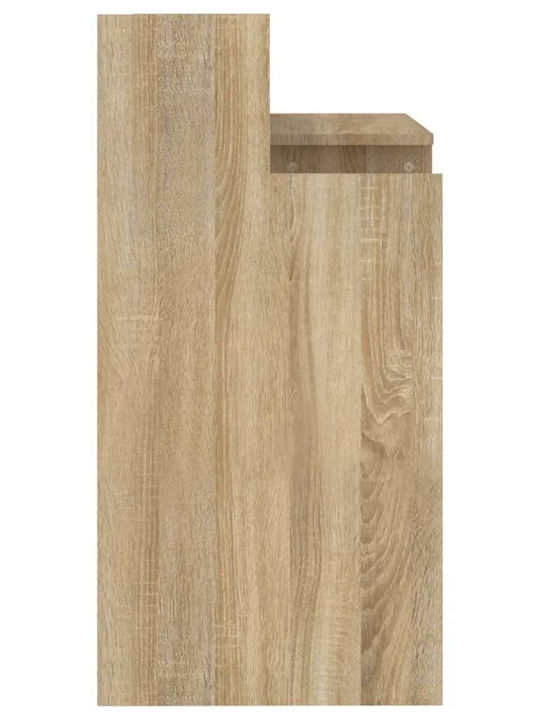 Computer Office Wooden Sonoma Oak with LED & USB ports 97x45x90cm