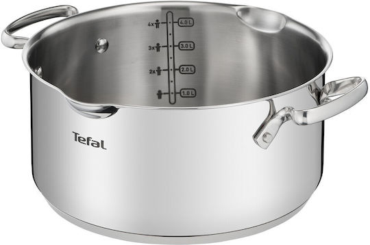 Tefal Duetto+ Töpfe Set aus Rostfreiem Stahl Silber 4 Stück