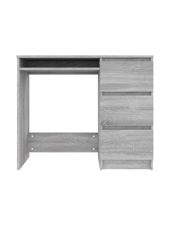 Schreibtisch Holz Grey Sonoma 90x45x76cm