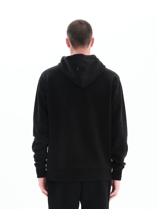 Emerson Herren Sweatshirt mit Kapuze und Taschen Schwarz