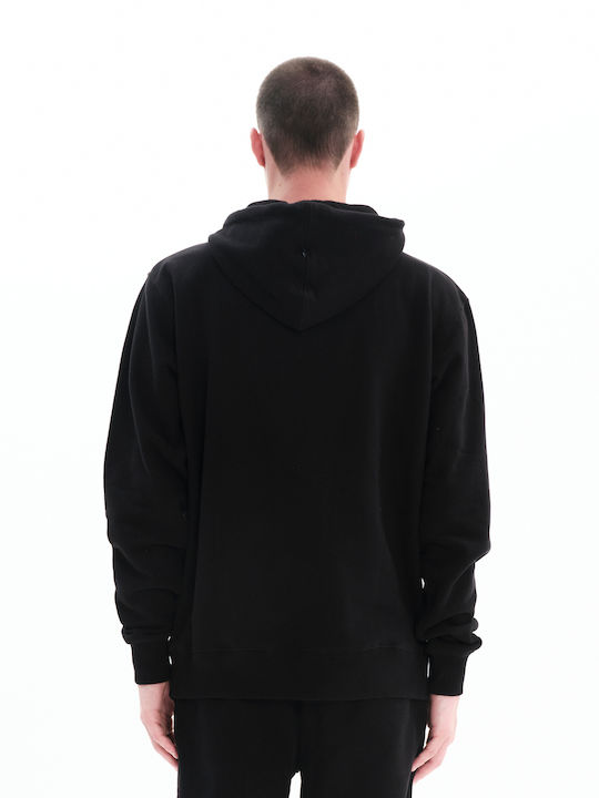 Emerson Men's Sweatshirt with Hood and Pockets Black