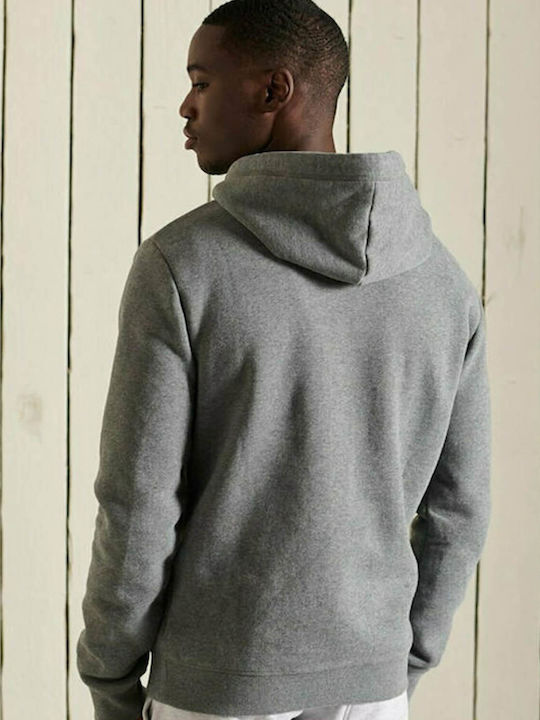 Superdry Men's Sweatshirt with Hood and Pockets Gray