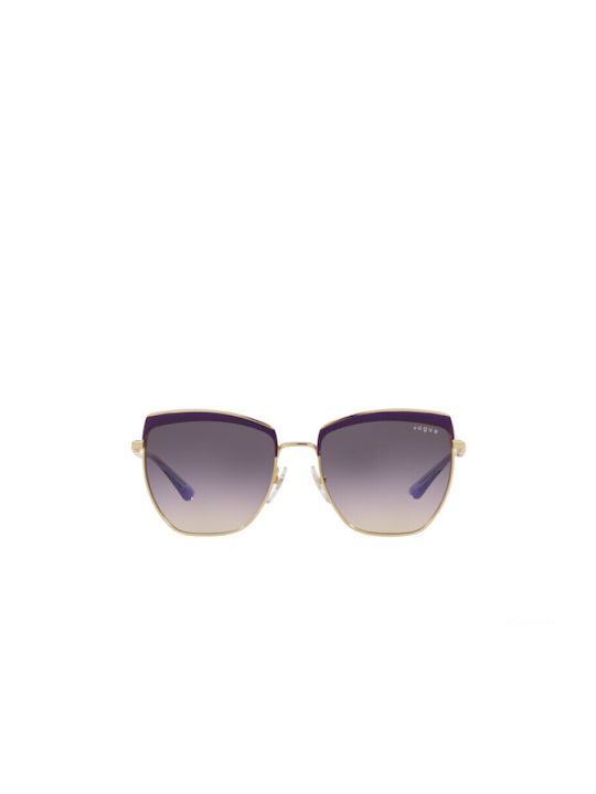 Vogue Women's Sunglasses with Gold Metal Frame and Purple Gradient Lens VO4234S 5166/36