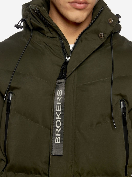 Winter Jacket Puffer Khaki