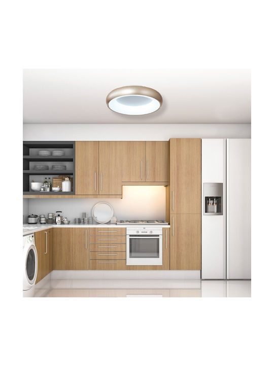 Inlight Deckenleuchte 40cm Weiß mit Integrierter LED und Fernbedienung