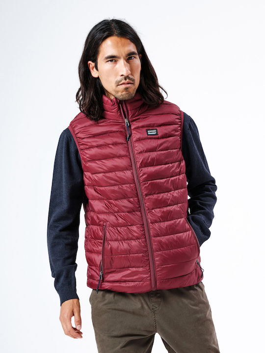 Ärmellos Winter Jacke Puffer Wine