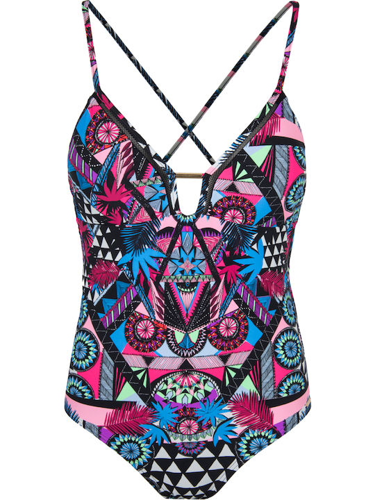 Superdry One-Piece Swimsuit with Padding & Open...