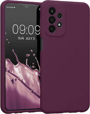 KWmobile Rubberized Back Cover Σιλικόνης Bordeaux Purple (Galaxy A23)