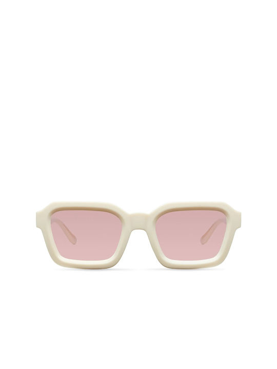 Meller Nayah Women's Sunglasses with Ice Pink Plastic Frame and Pink Polarized Lens NAY-ICEPINK