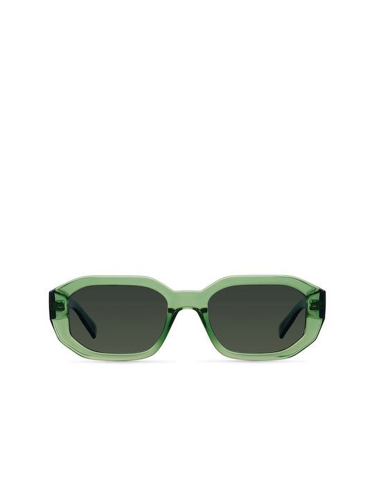 Meller Kessie Sunglasses with All Olive Plastic Frame and Green Lens KES-GREENOLI