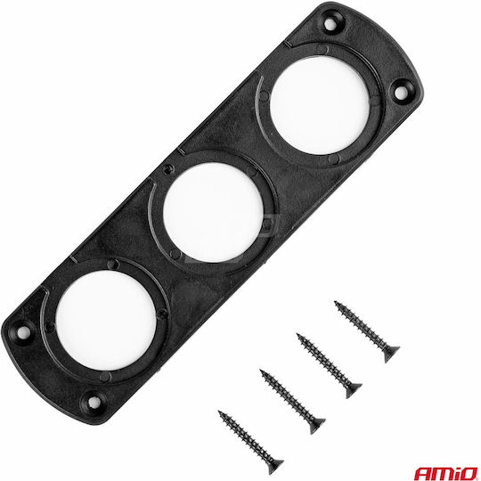 AMiO MOD-13 Βάση Οργάνων Αυτοκινήτου Τριπλή 30mm για τοποθέτηση στο Ταμπλό /AM