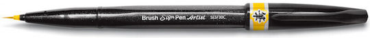 Pentel Brush Artist Design Marker Yellow