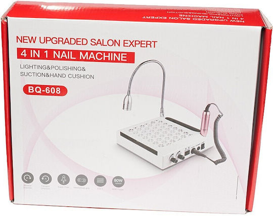 Nail Drill Power 80W White with 30000 Rotations per Minute
