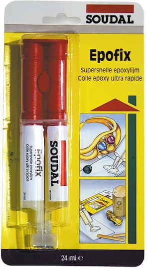 Soudal Epofix Epoxy Metal Glue 2-Component Transparent 24ml 20198