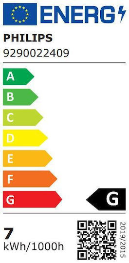 Philips Smart Bulb LED 7W for Socket E27 and Shape A60 Warm White 550lm Dimmable