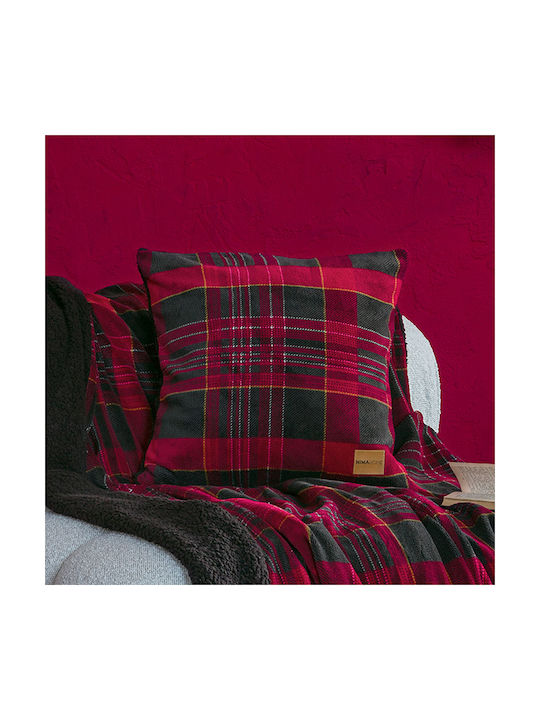 Nima Nima Zierkissen Sofa-Kissen Burgundisch 45x45cm