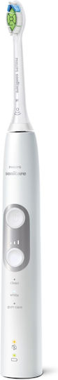 Philips Sonicare Protective Clean 6100 Electric Toothbrush with Pressure Sensor and Travel Case White