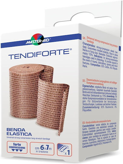 Master Aid Tendiforte 7m X 6cm Еластичен Бинт 6cm x 7m