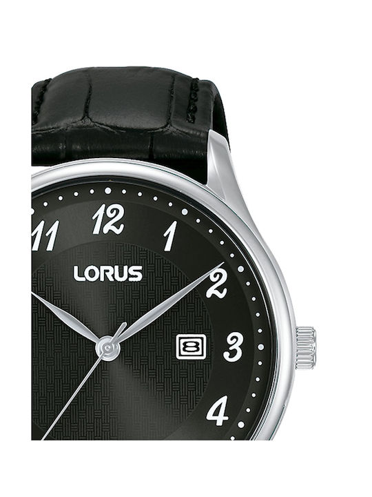 Lorus Uhr Batterie mit Schwarz Lederarmband