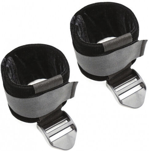 Naughty Toys Neck & Limb Restraint Set Neck to Ankles Cuffs Restraints Kit in Black Color