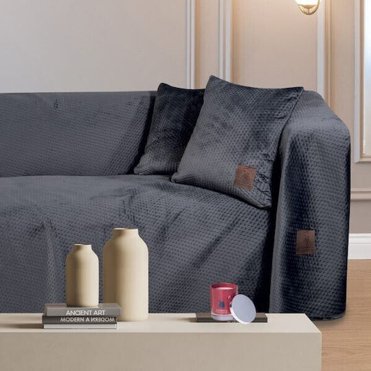Greenwich Polo Club Sofa Cushion 2798 Velvet Dark Gray 42x42cm