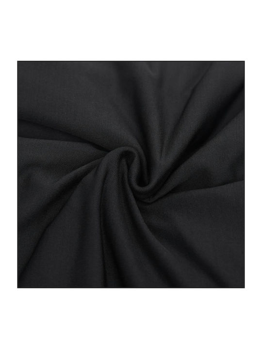 vidaXL Husă Elastică Canapea cu patru locuri Negru 1buc 332935