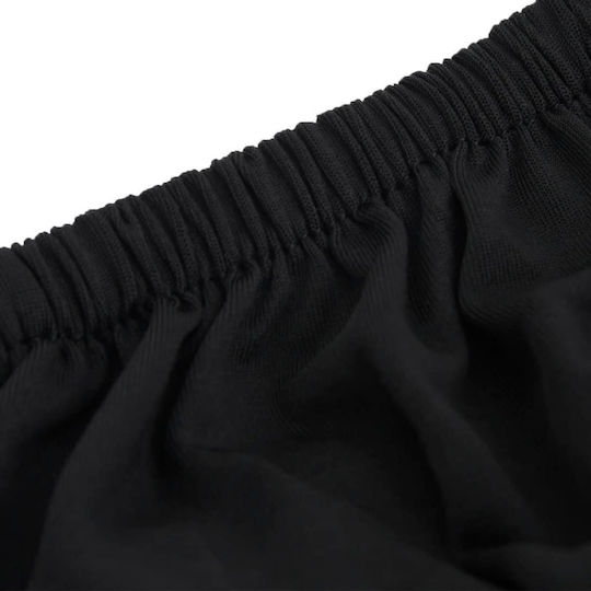 vidaXL Husă Elastică Canapea cu patru locuri Negru 1buc 332935
