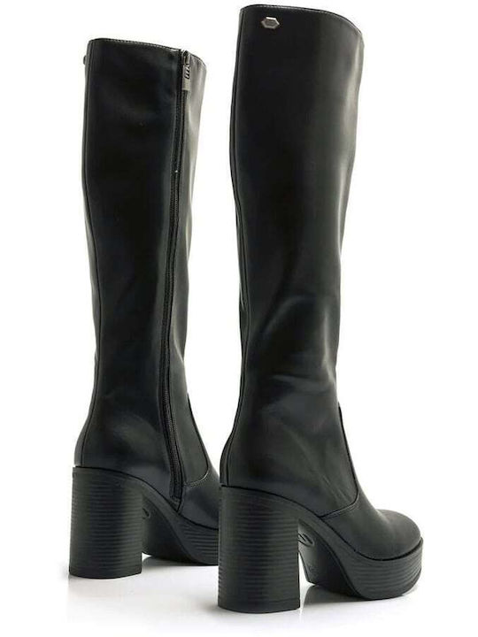 Damenstiefel mit hohem Absatz Schwarz