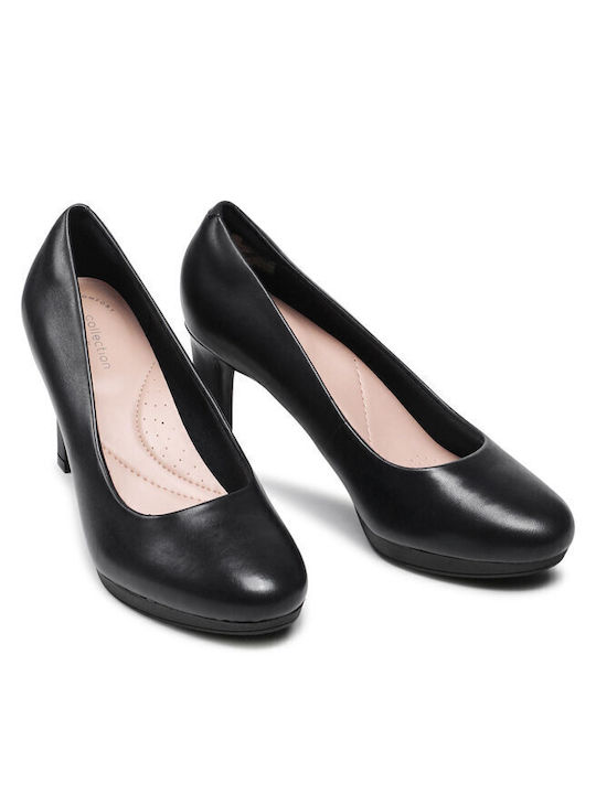 Anatomic Leather Pointed Toe Stiletto Navy Blue High Heels Ambyr Joy